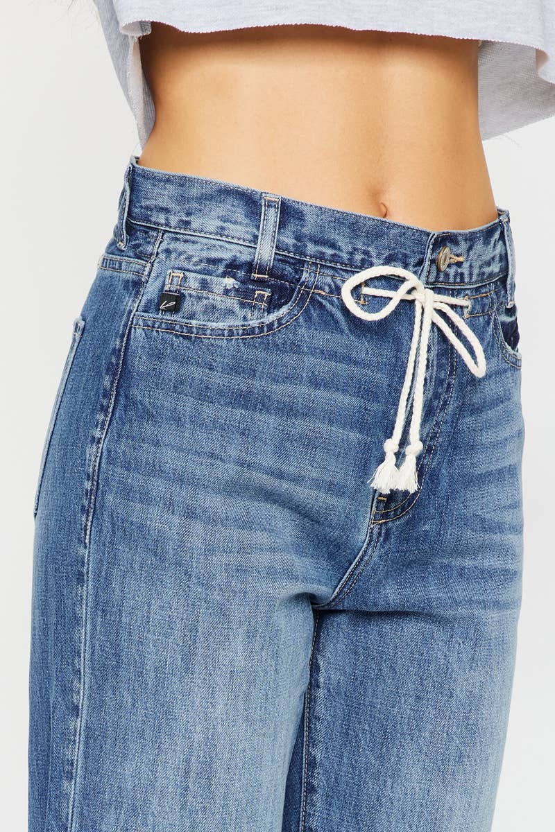 The Weekend Slouch Drawstring Jeans KanCan