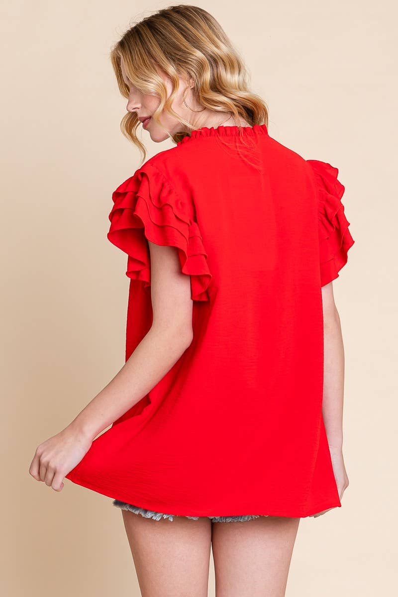Bold & Beautiful Ruffle Top