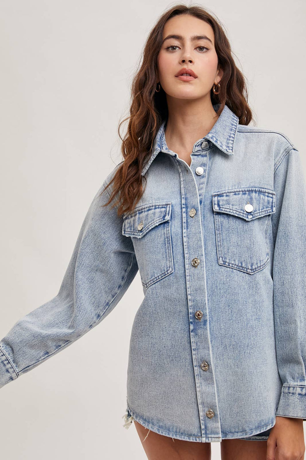 The Classic Washed Denim Shacket