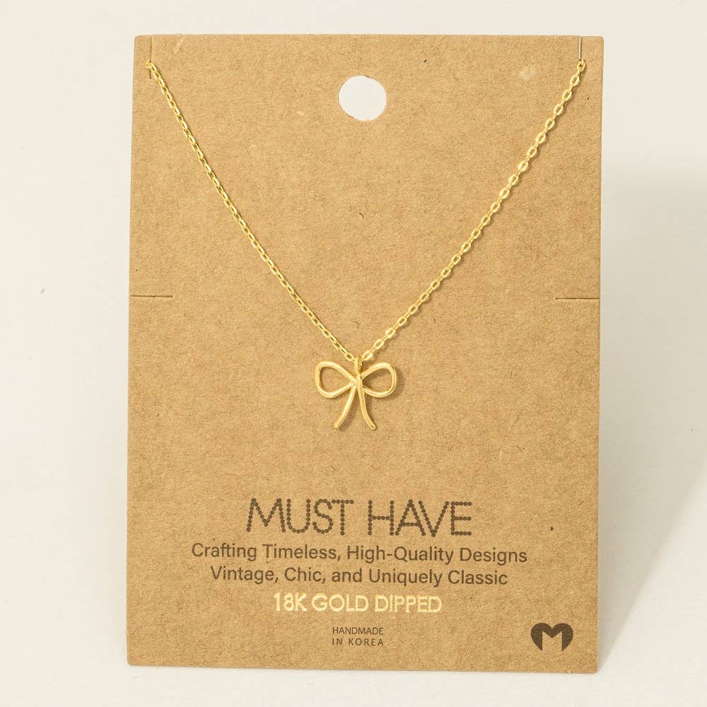 The Sweet & Simple Bow Necklace