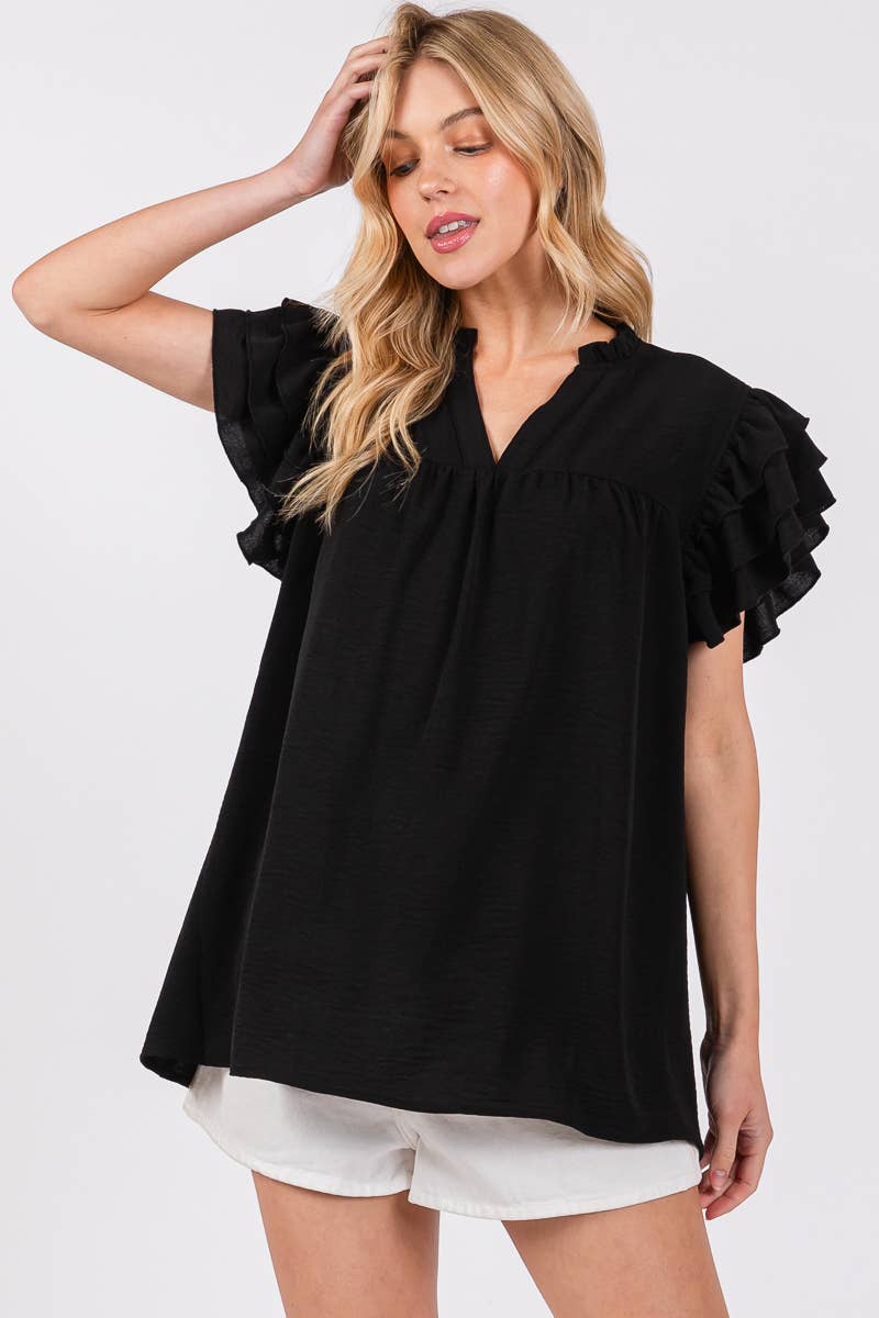Bold & Beautiful Ruffle Top