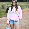 Light Pink Camo Lulu Mac Embroidered Sweatshirt