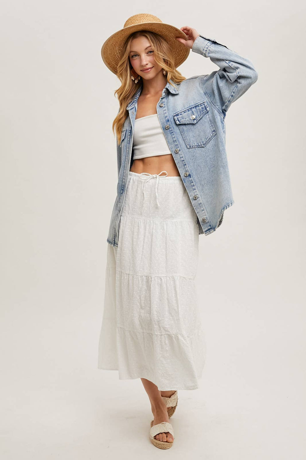The Classic Washed Denim Shacket