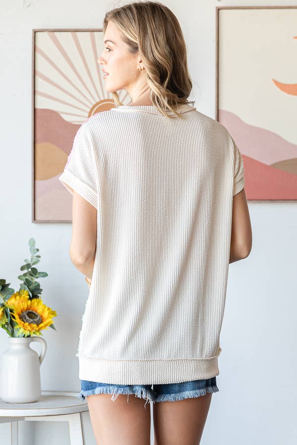 The Sweet Spring Patchwork Top