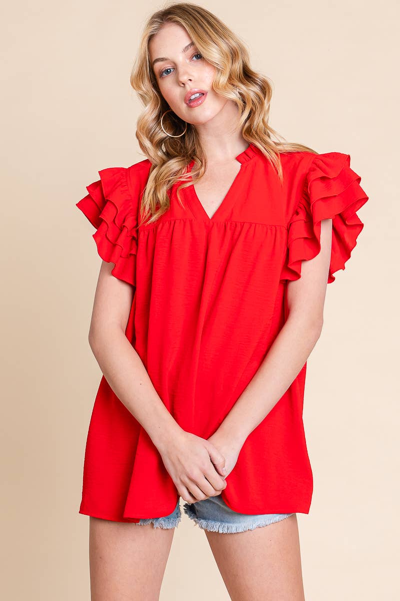 Bold & Beautiful Ruffle Top