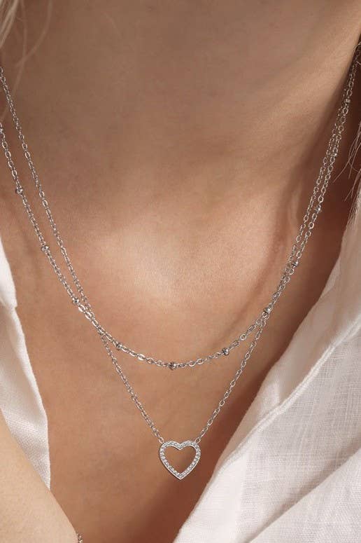 The Forever Yours Layered Heart Necklace