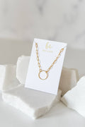The Rhodes Gold Paperclip Chain Necklace