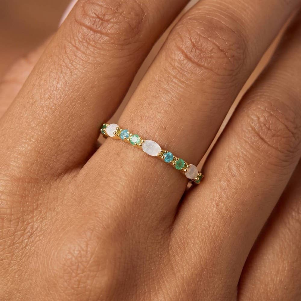 Assorted Cz Gold Dipped Ring