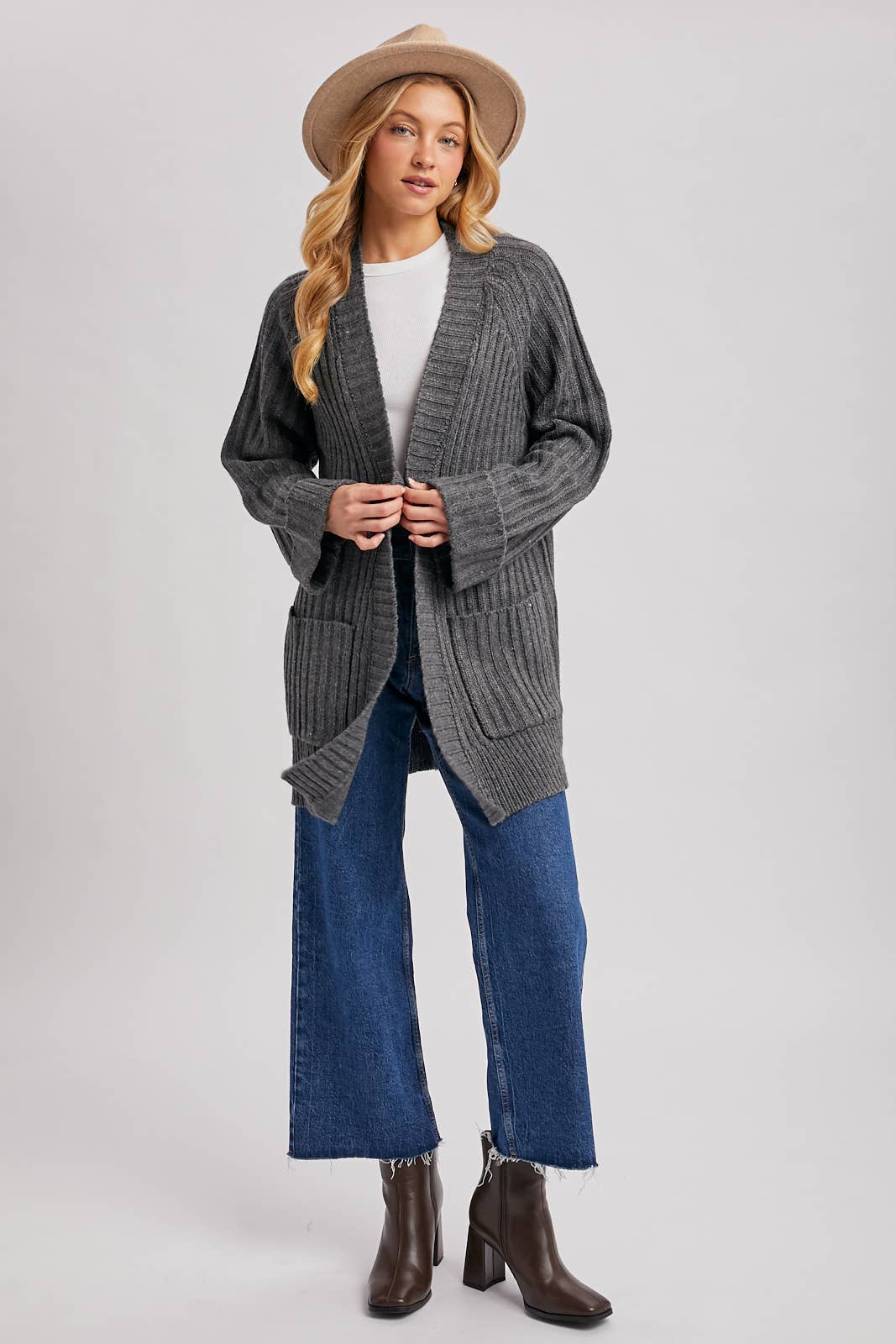 The Cozy Longline Pocket Cardigan