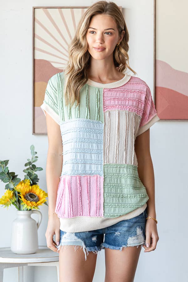 The Sweet Spring Patchwork Top