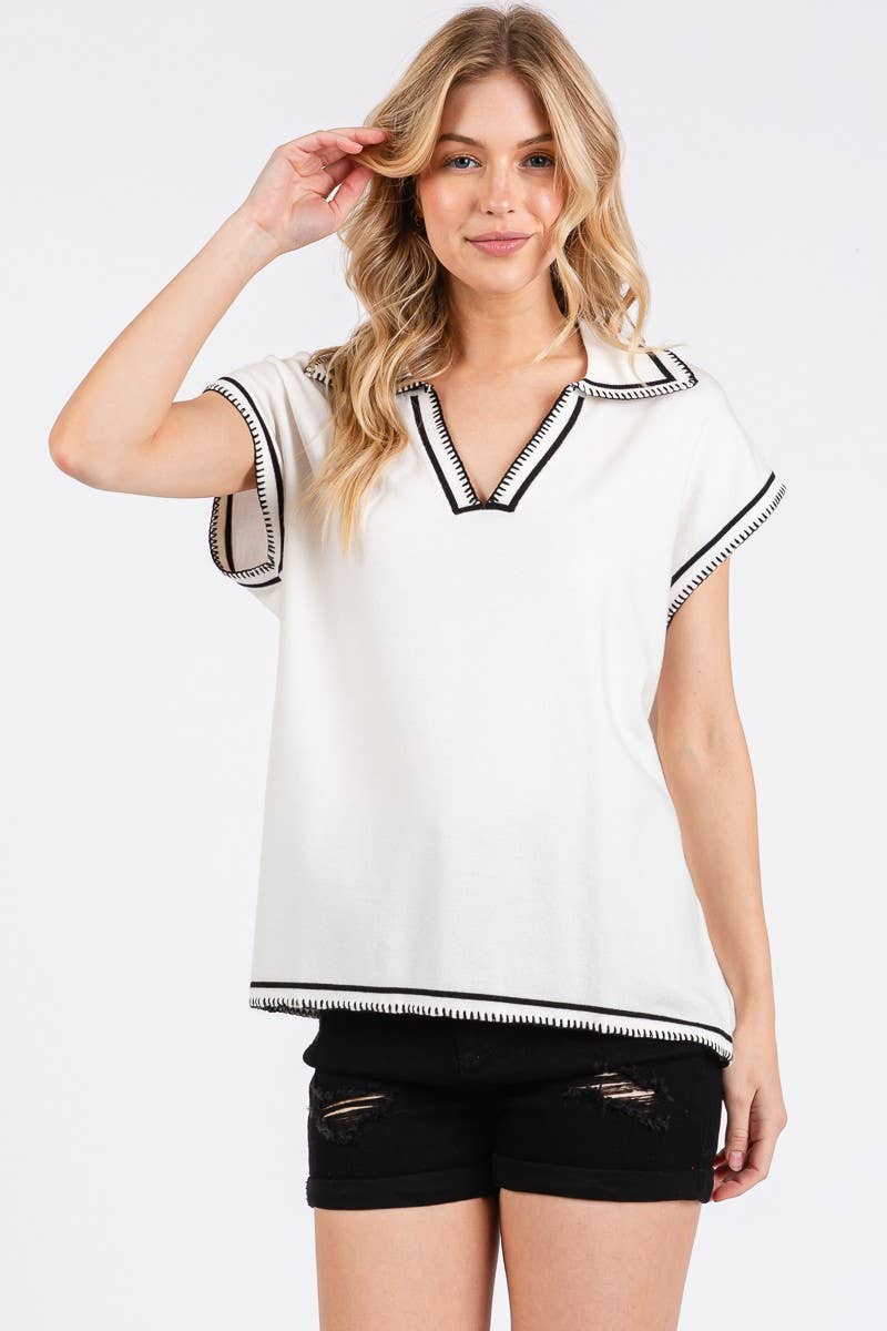 Sail Away Sleeveless Knit Top