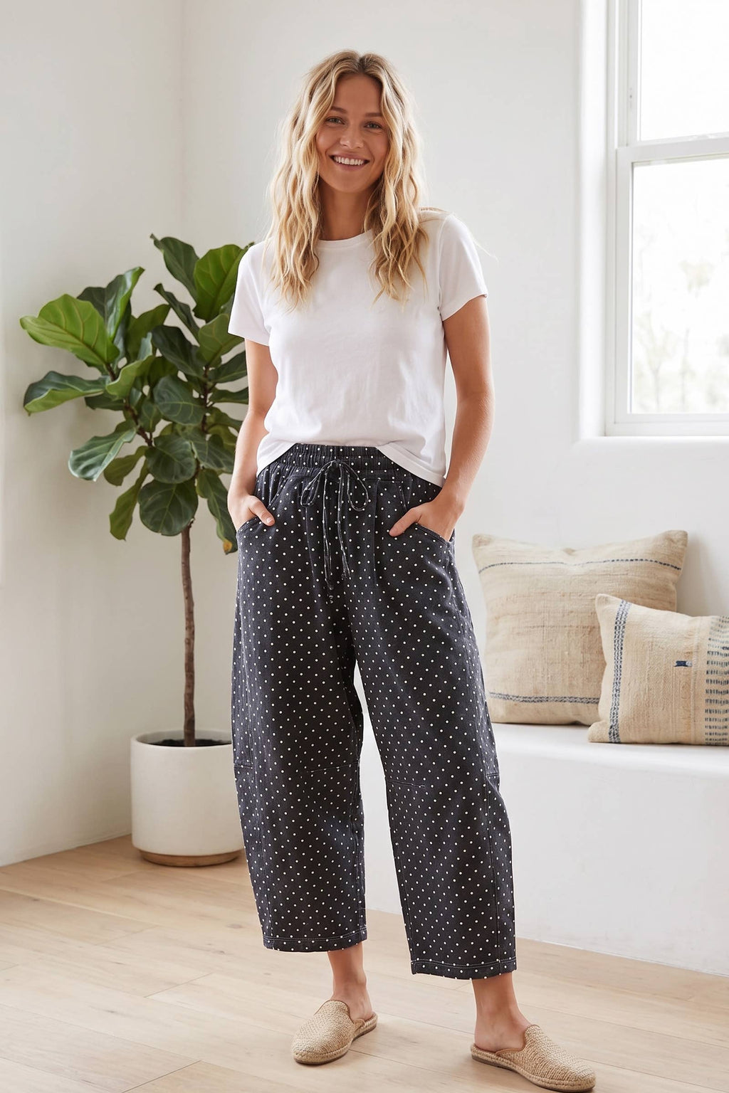 Oversized Scuba Barrel Lounge Pants