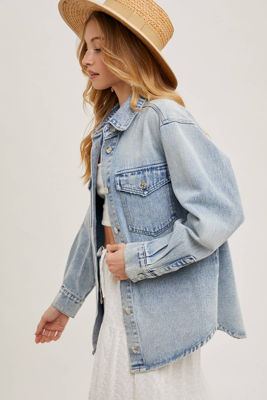 The Classic Washed Denim Shacket