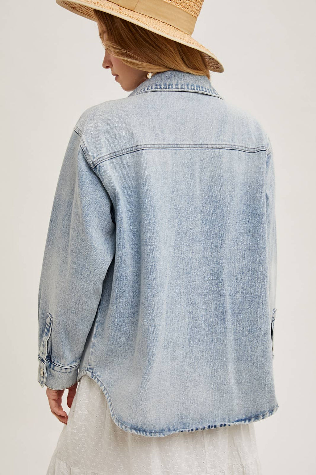 The Classic Washed Denim Shacket