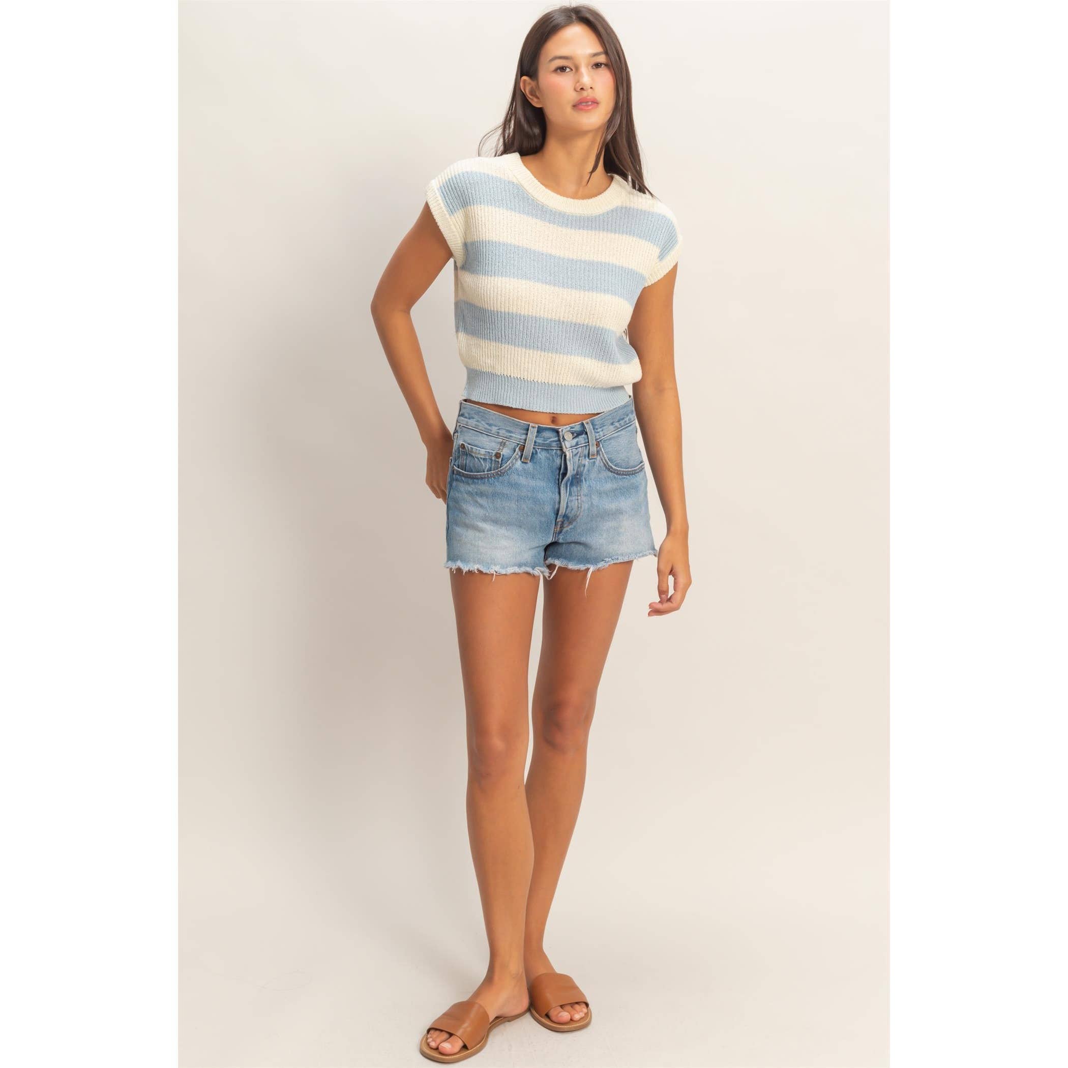 The Coastal Stripe Knit Top