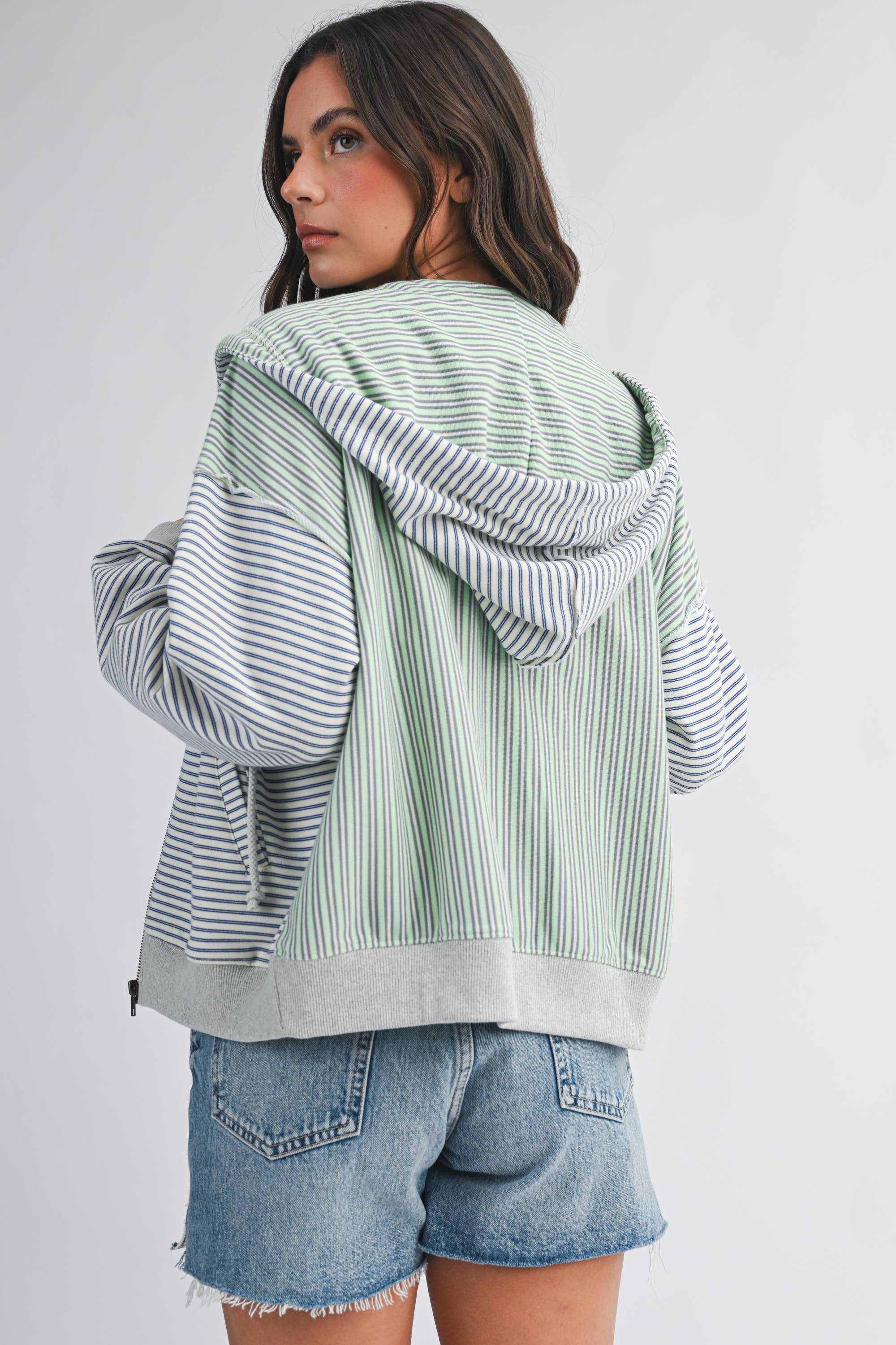 Coastal Breeze Zip Hoodie