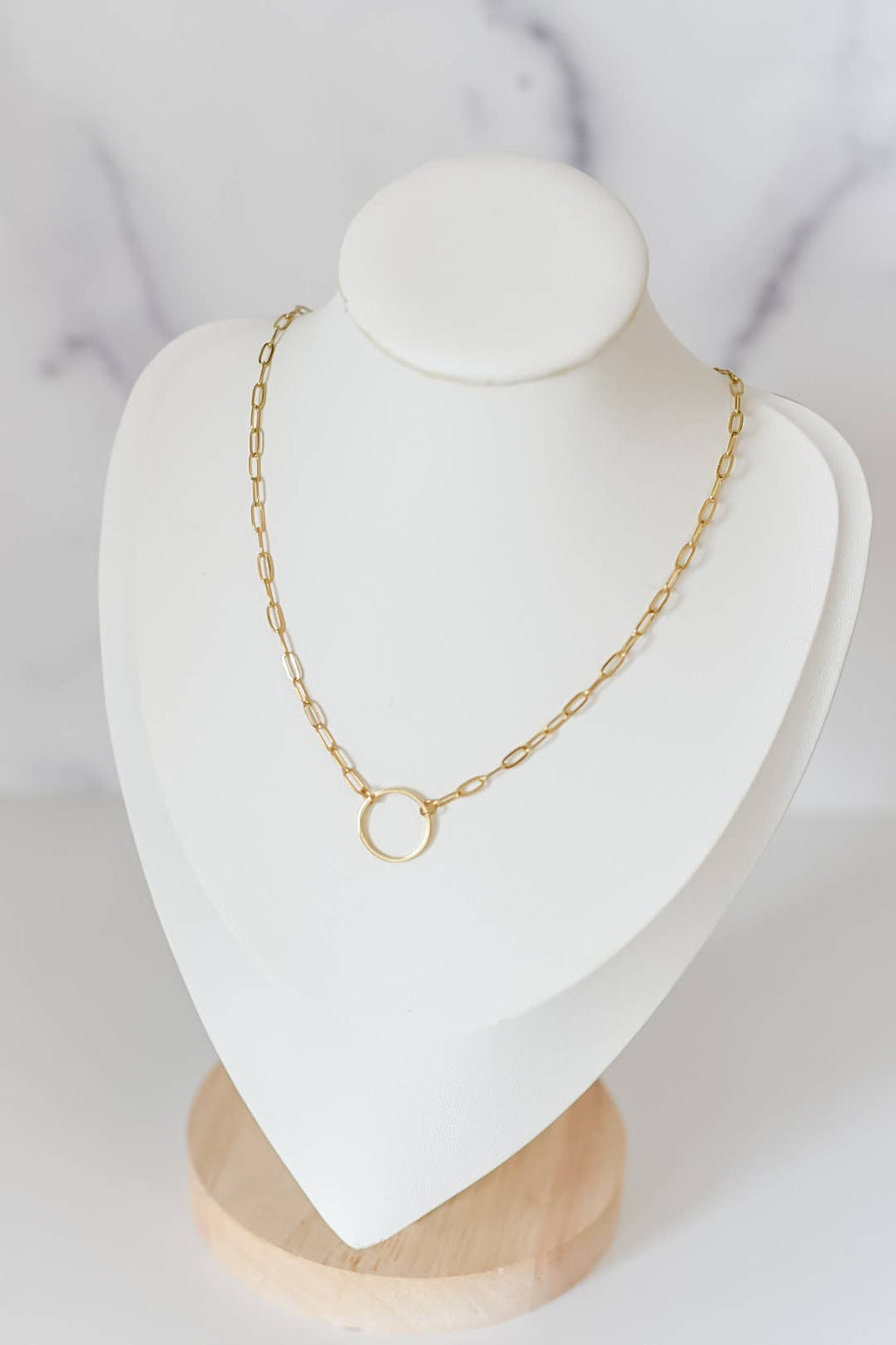 The Rhodes Gold Paperclip Chain Necklace