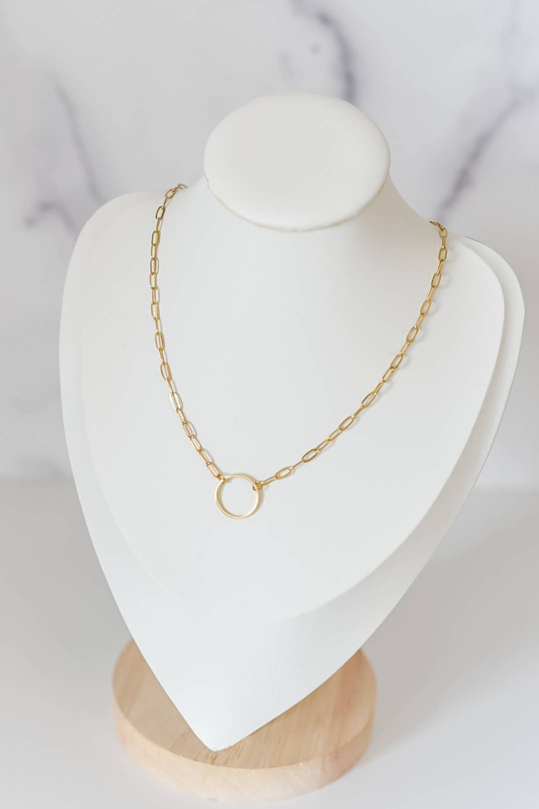 The Rhodes Gold Paperclip Chain Necklace