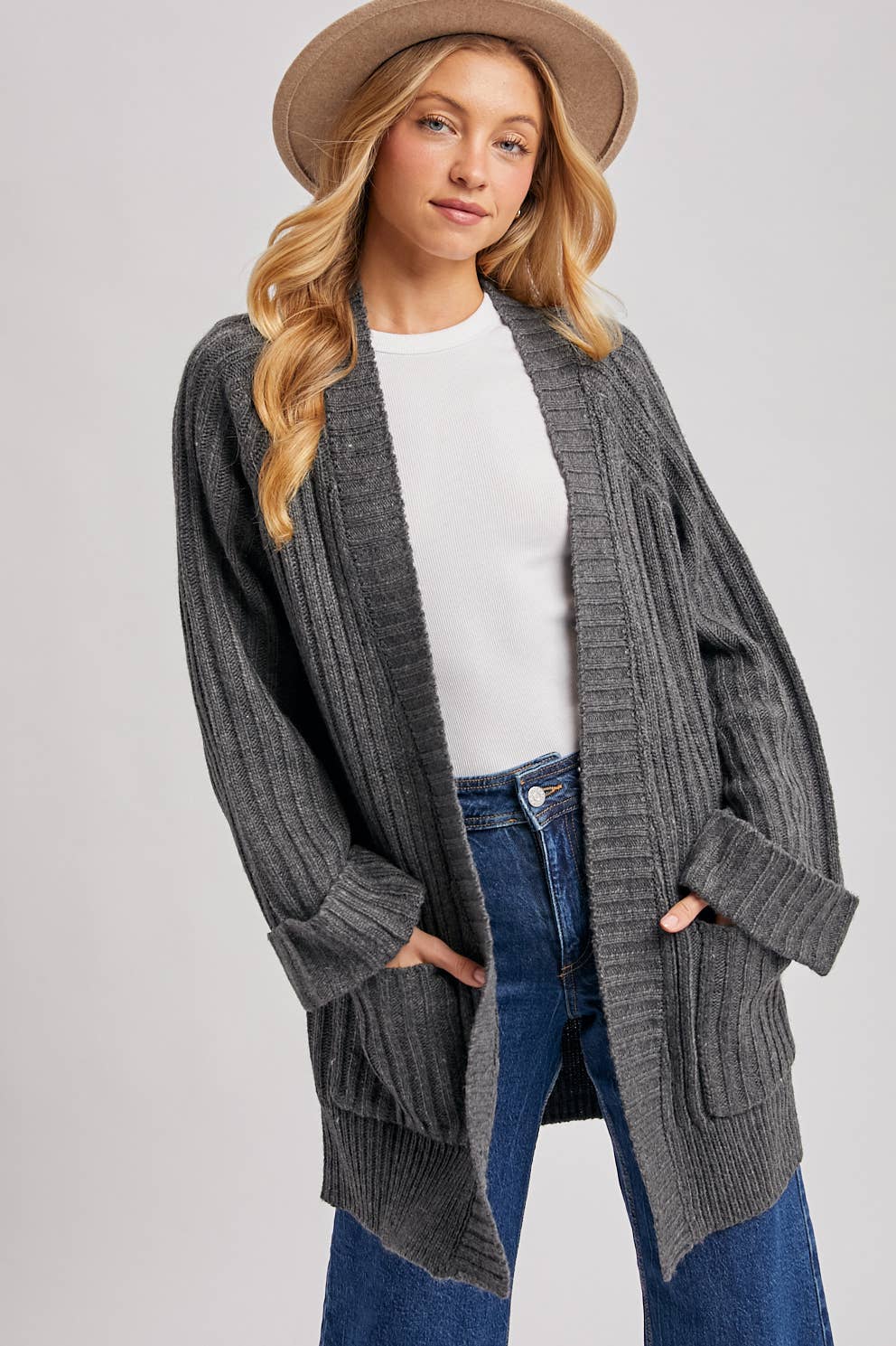 The Cozy Longline Pocket Cardigan