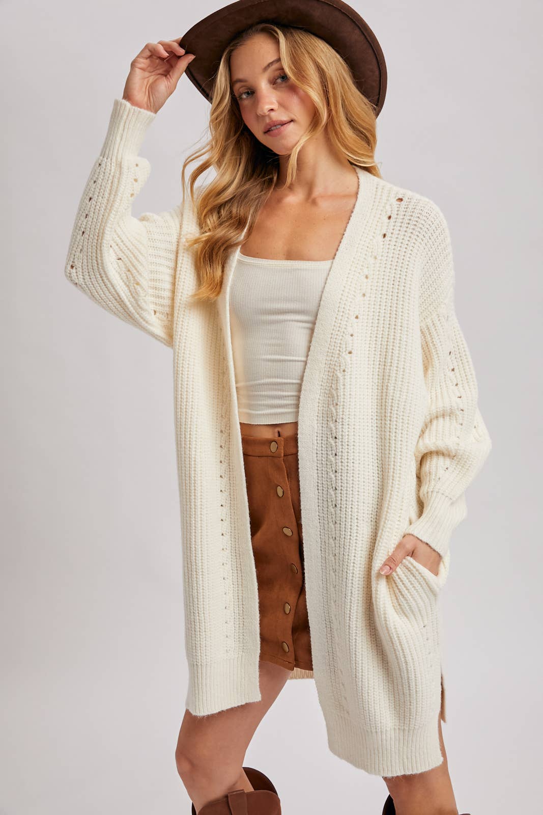 The Cozy Chunky Pocket Cardigan