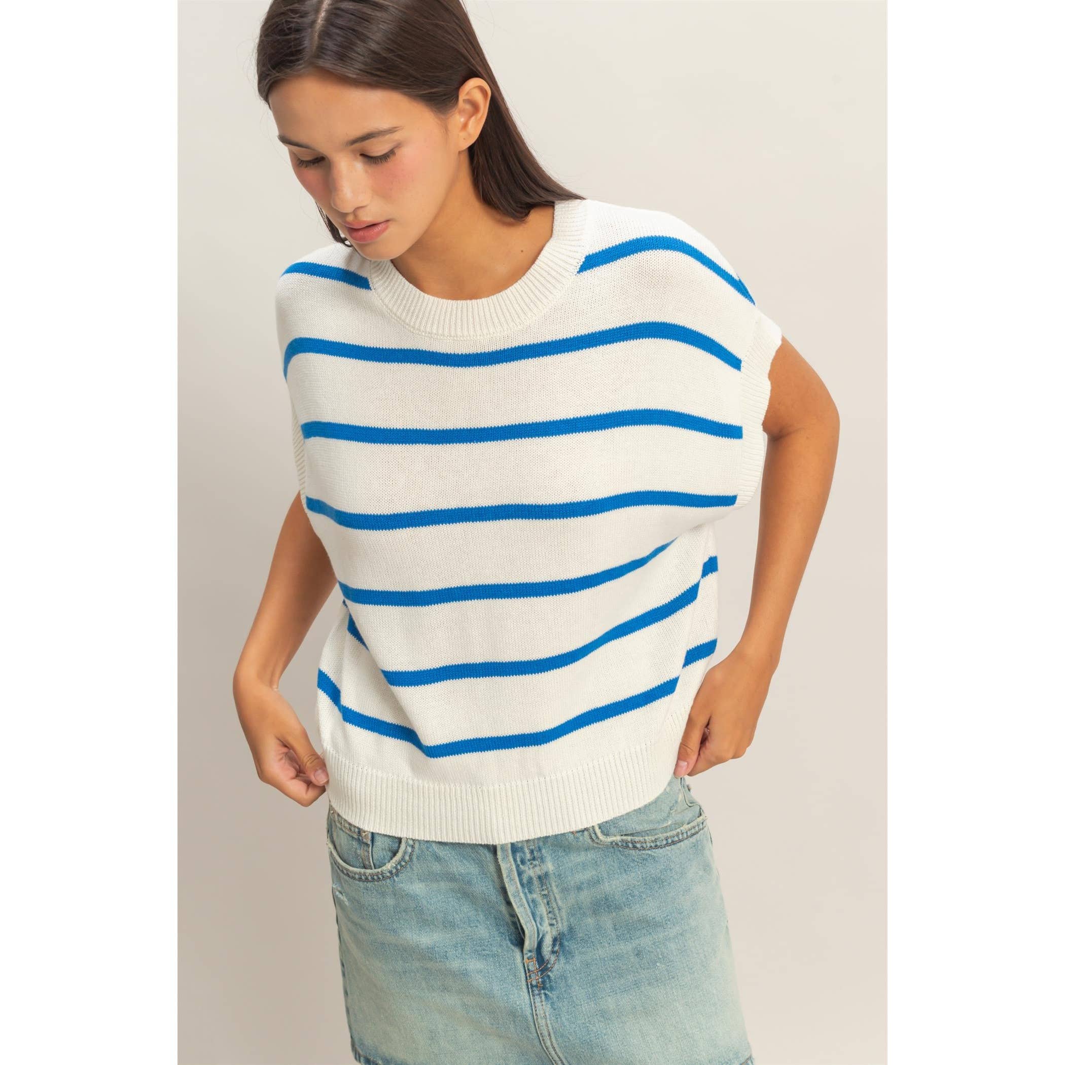 Striped Knit Top