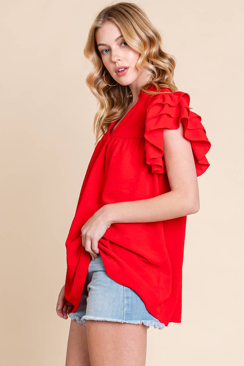 Bold & Beautiful Ruffle Top