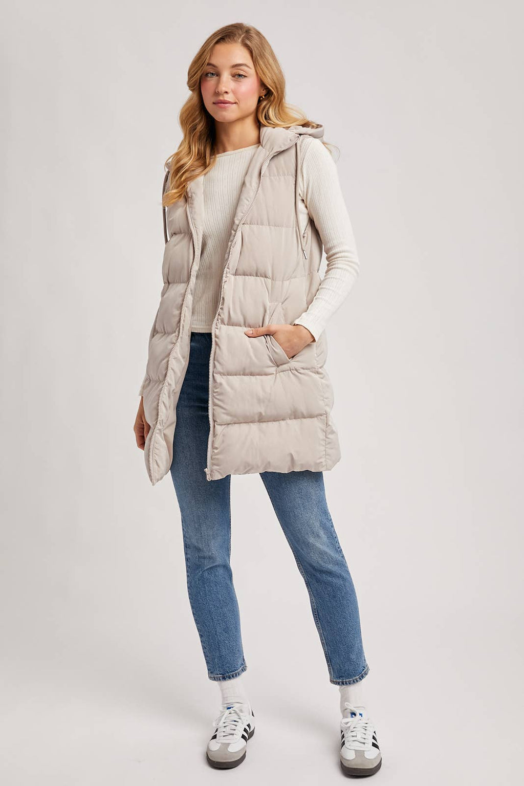 Longline Puffer Vest