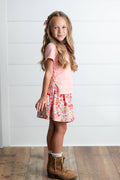 Peach Blossom Skort Set