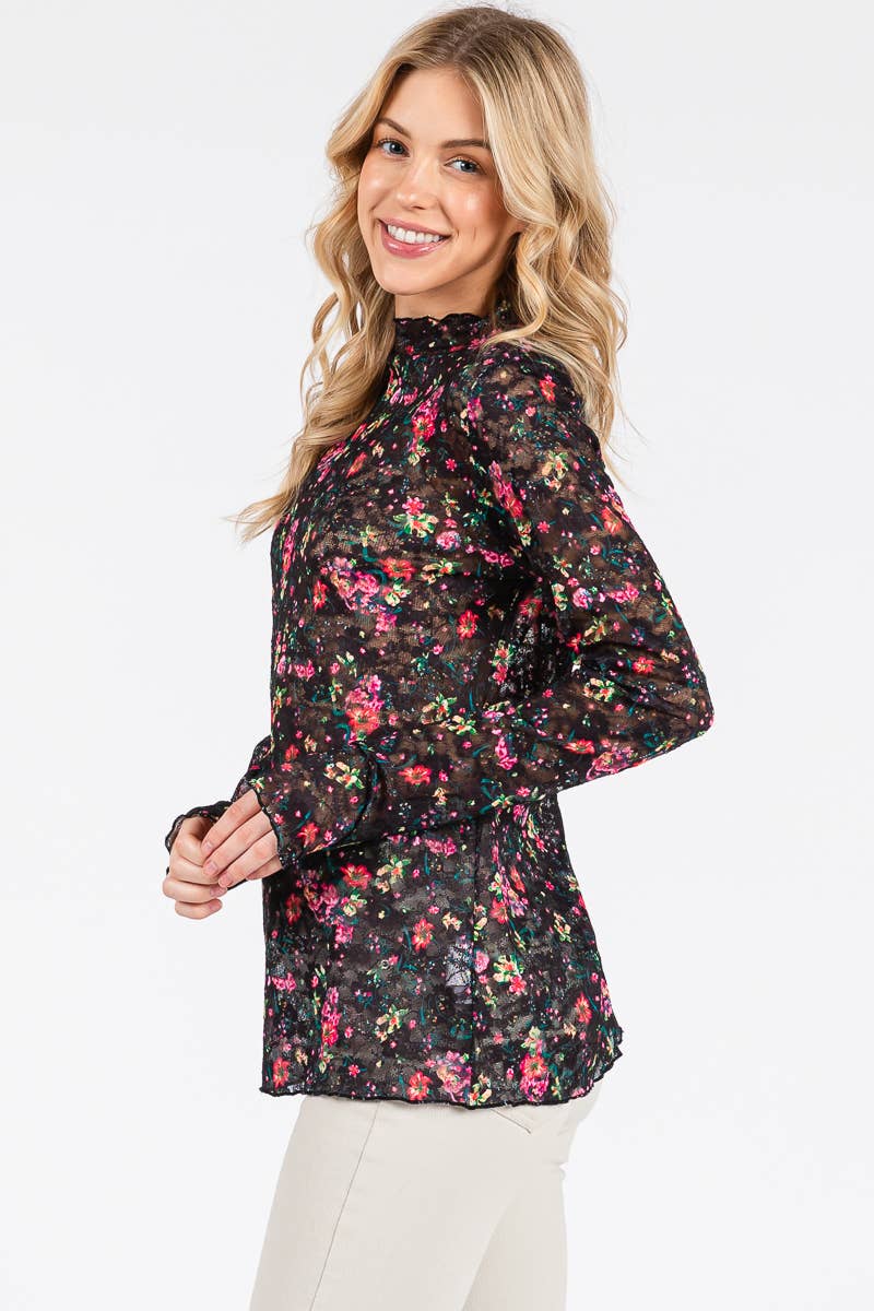 Scarlet Lace Bloom Top