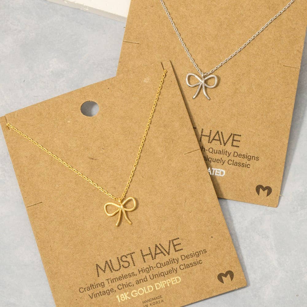 The Sweet & Simple Bow Necklace