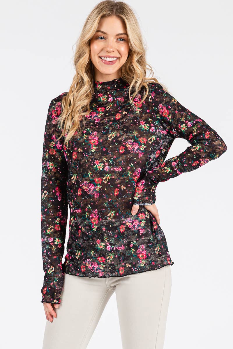 Scarlet Lace Bloom Top
