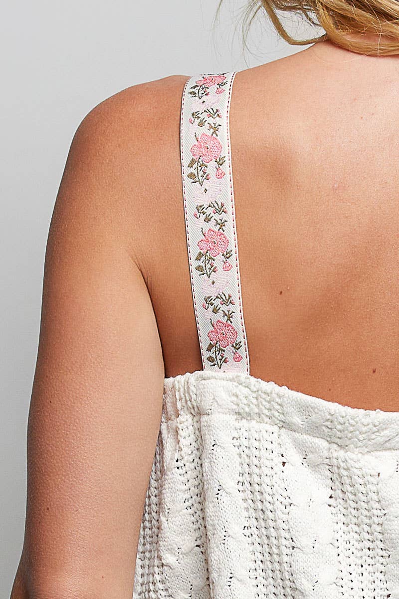 Coastal Cable Knit Crop