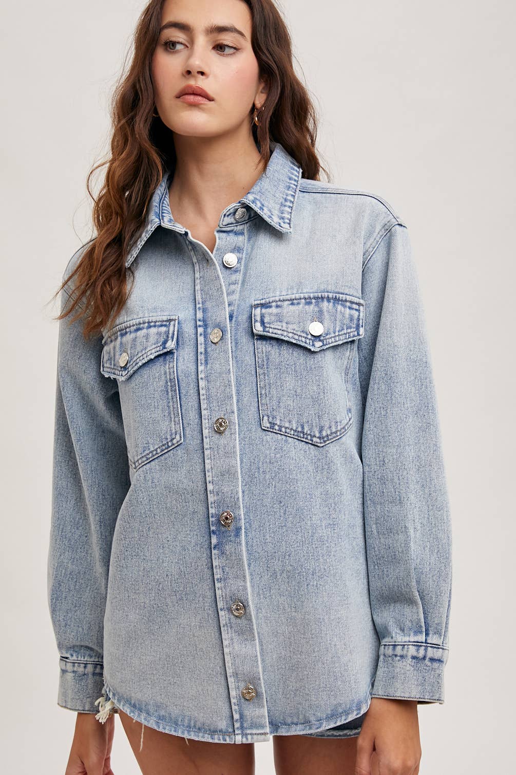 The Classic Washed Denim Shacket