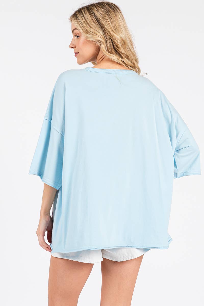 Desert Bloom Patchwork Oversized Tee