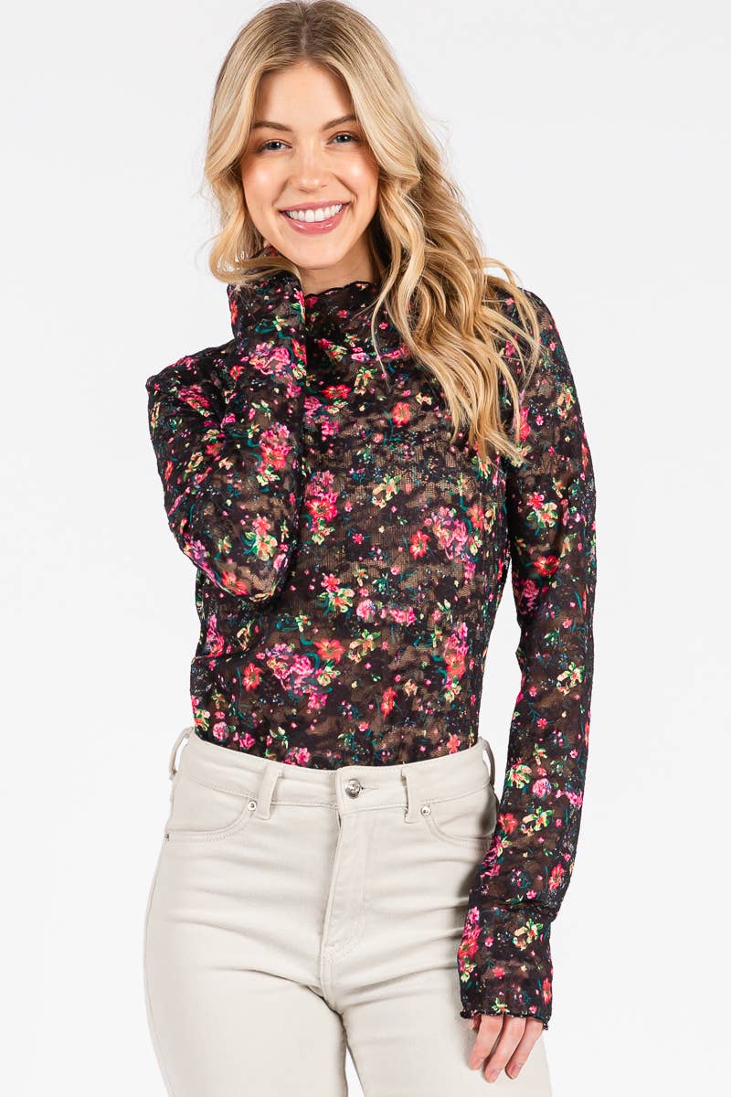 Scarlet Lace Bloom Top