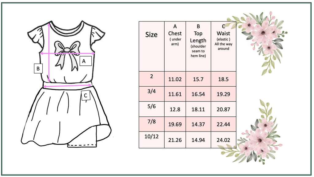 Peach Blossom Skort Set