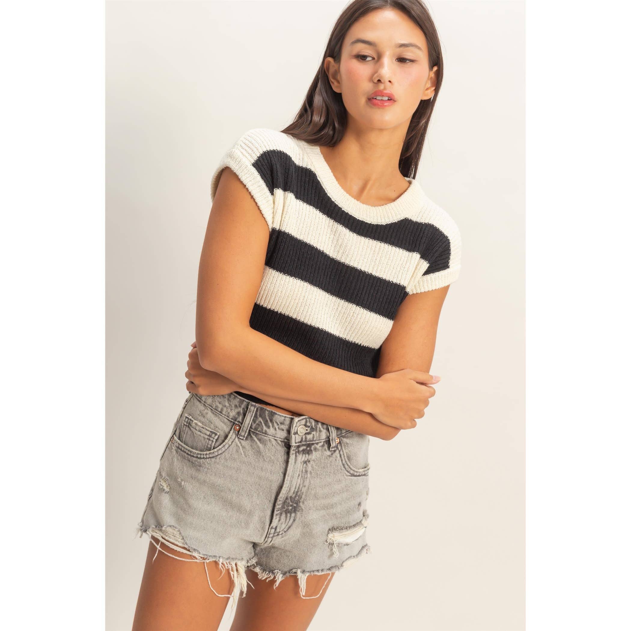 The Coastal Stripe Knit Top