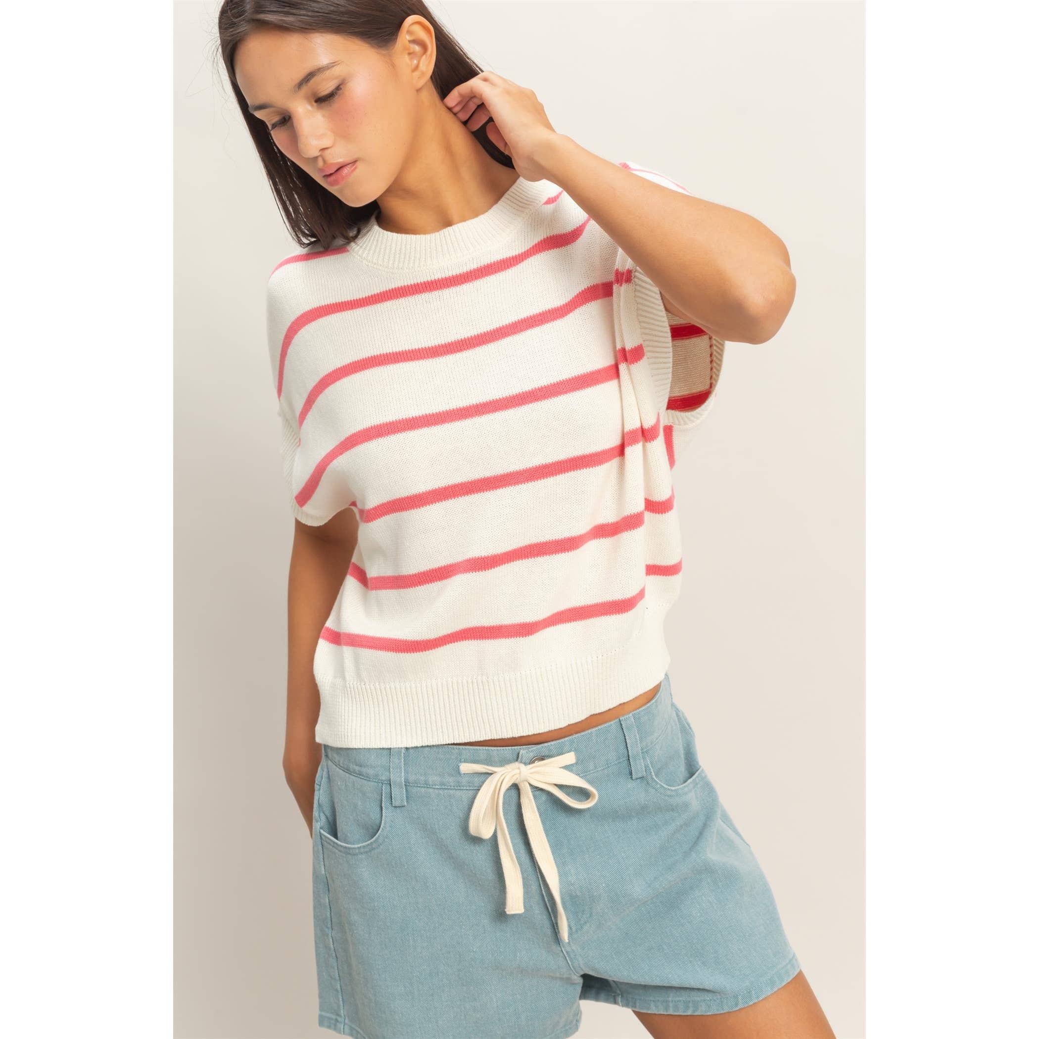 Striped Knit Top