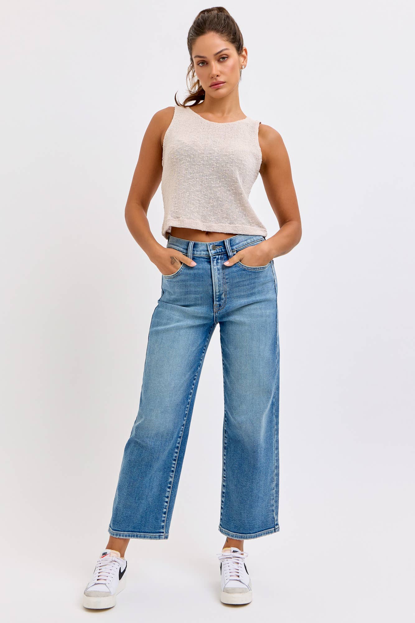Super High Rise Crop Dad Jean