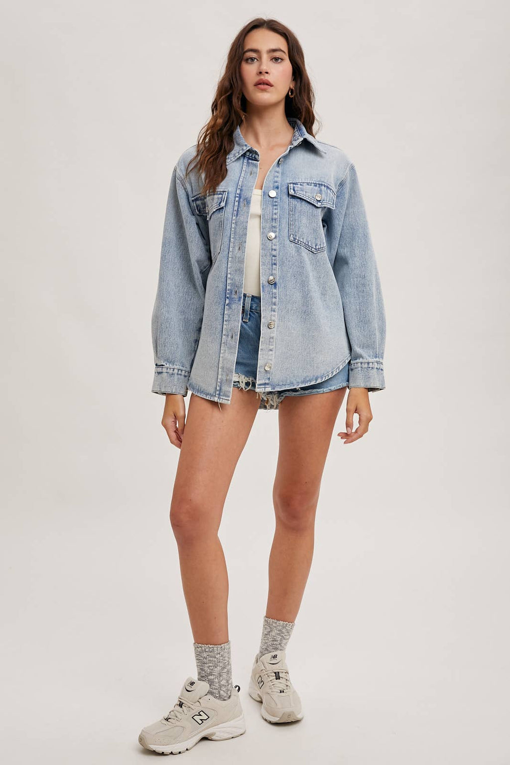 The Classic Washed Denim Shacket