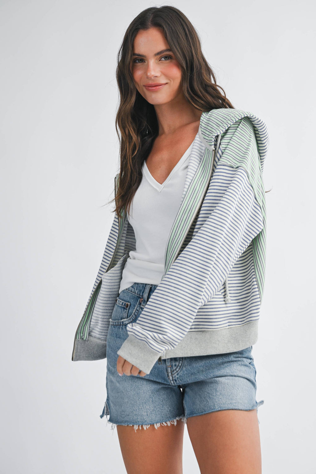 Coastal Breeze Zip Hoodie