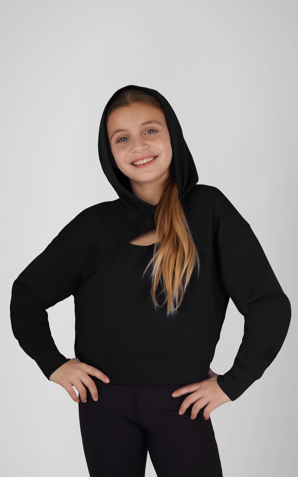Youth Soft Scuba Hoodie with Front Keyhole