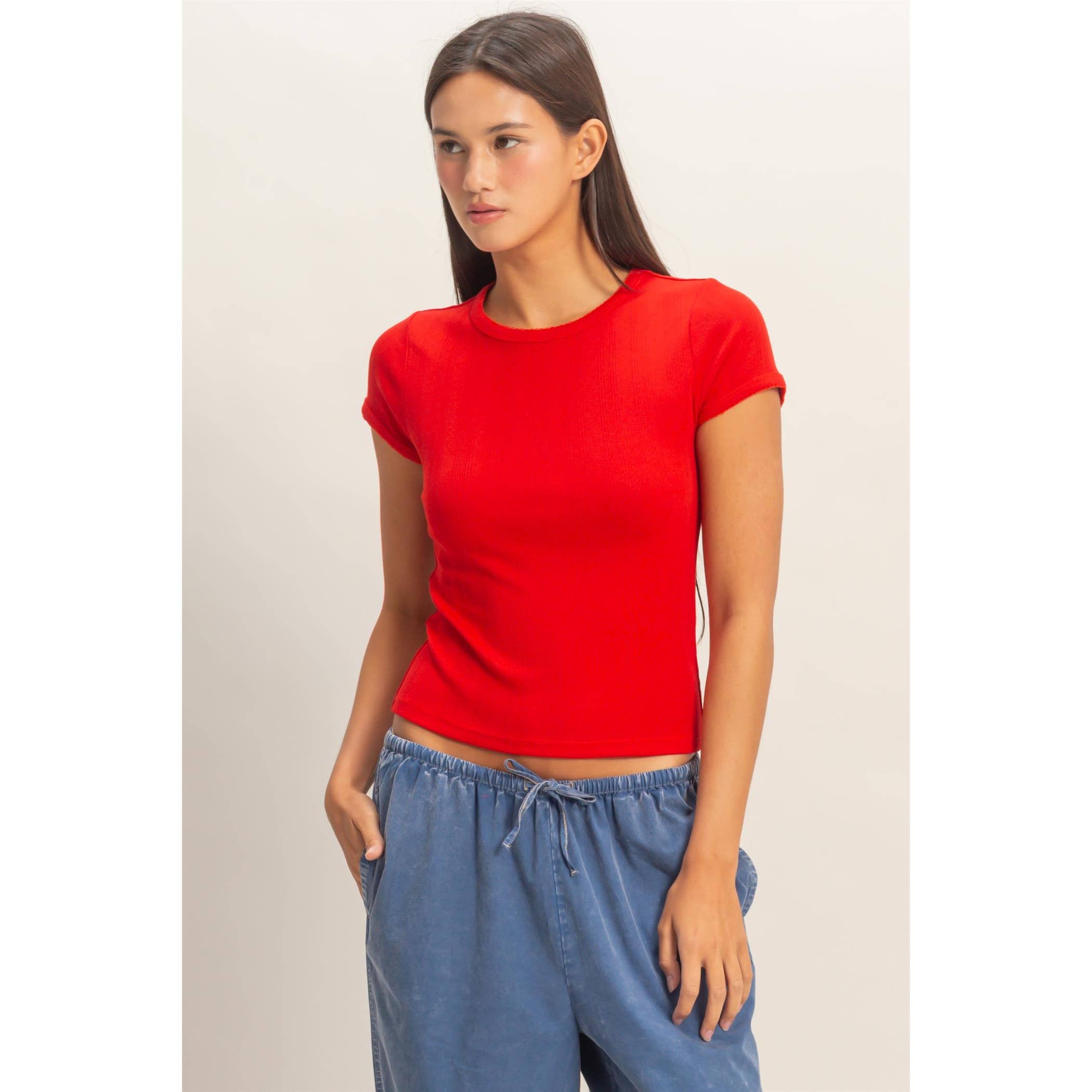 Everyday Ease Pointelle Tee