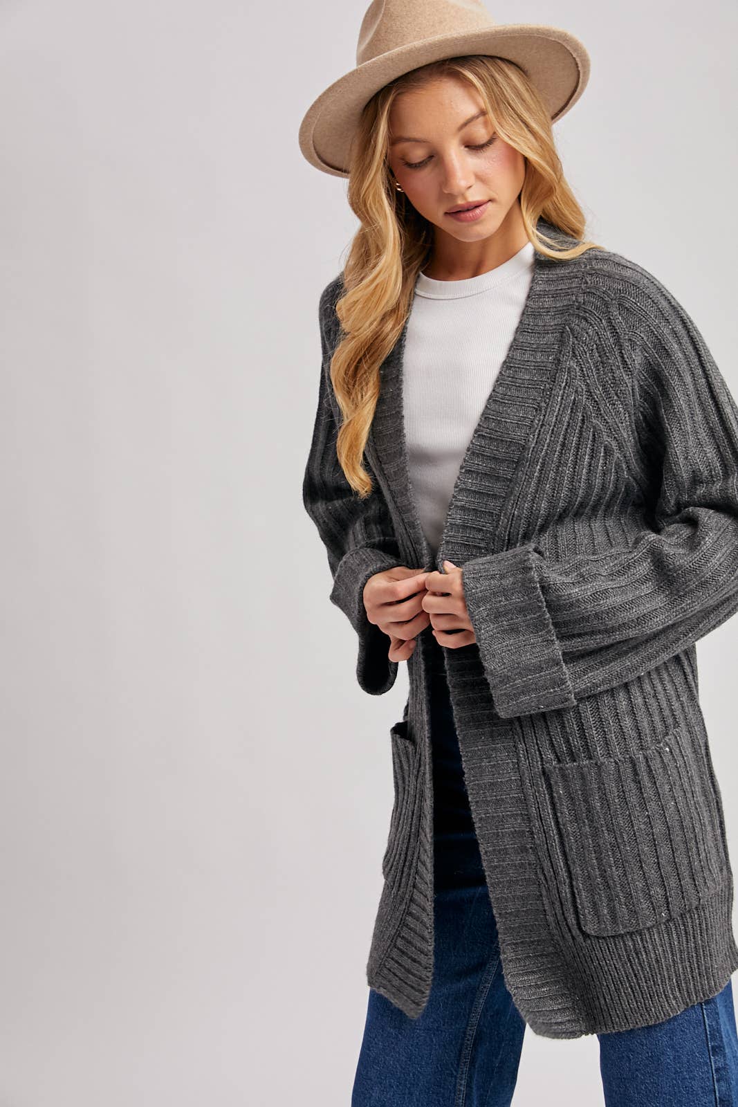 The Cozy Longline Pocket Cardigan