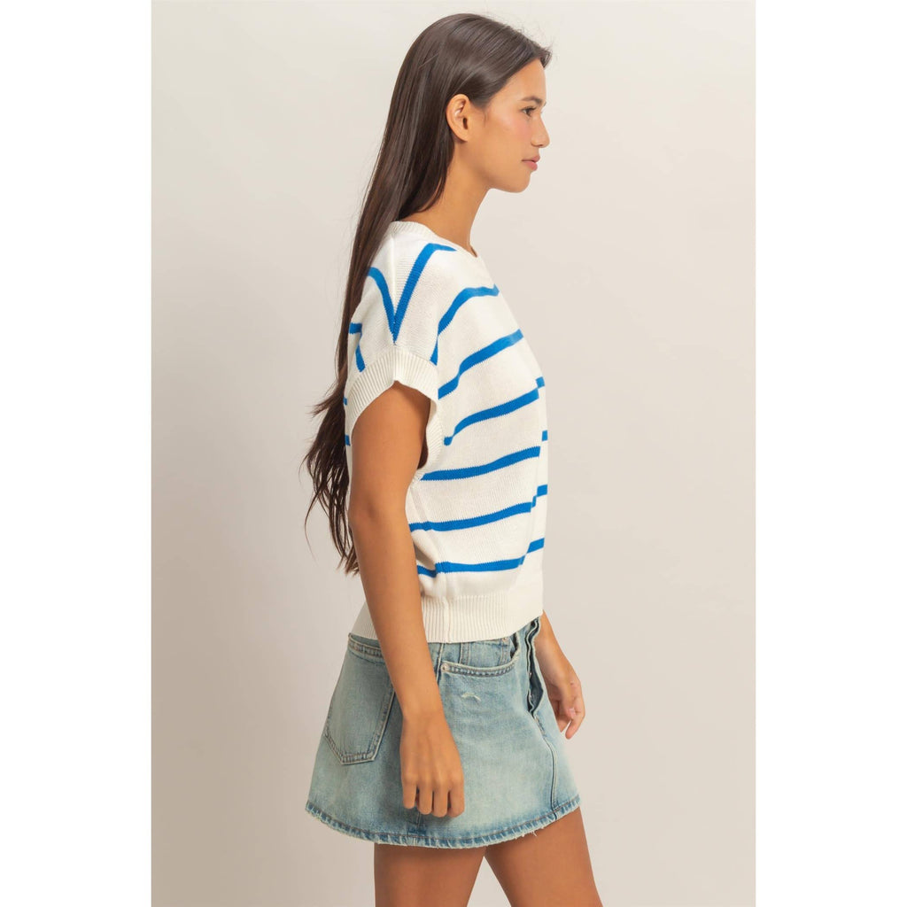 Striped Knit Top
