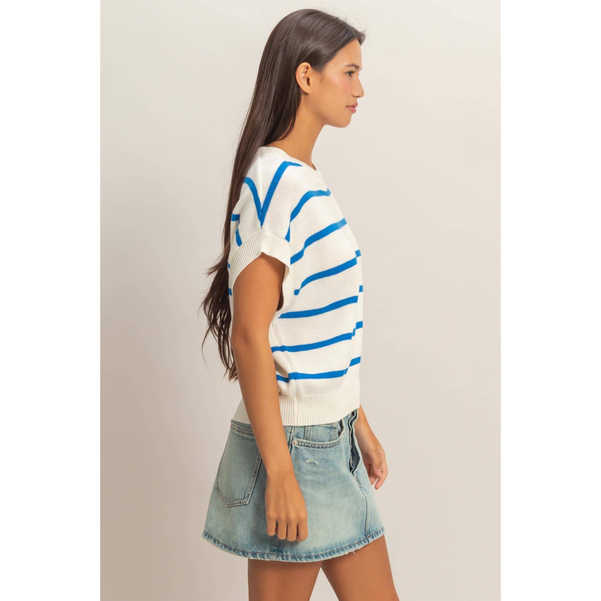 Striped Knit Top