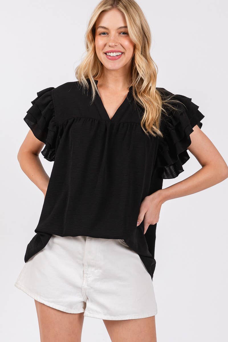 Bold & Beautiful Ruffle Top