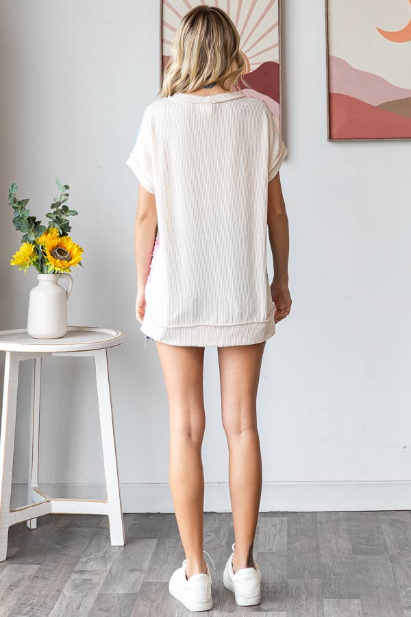 The Sweet Spring Patchwork Top