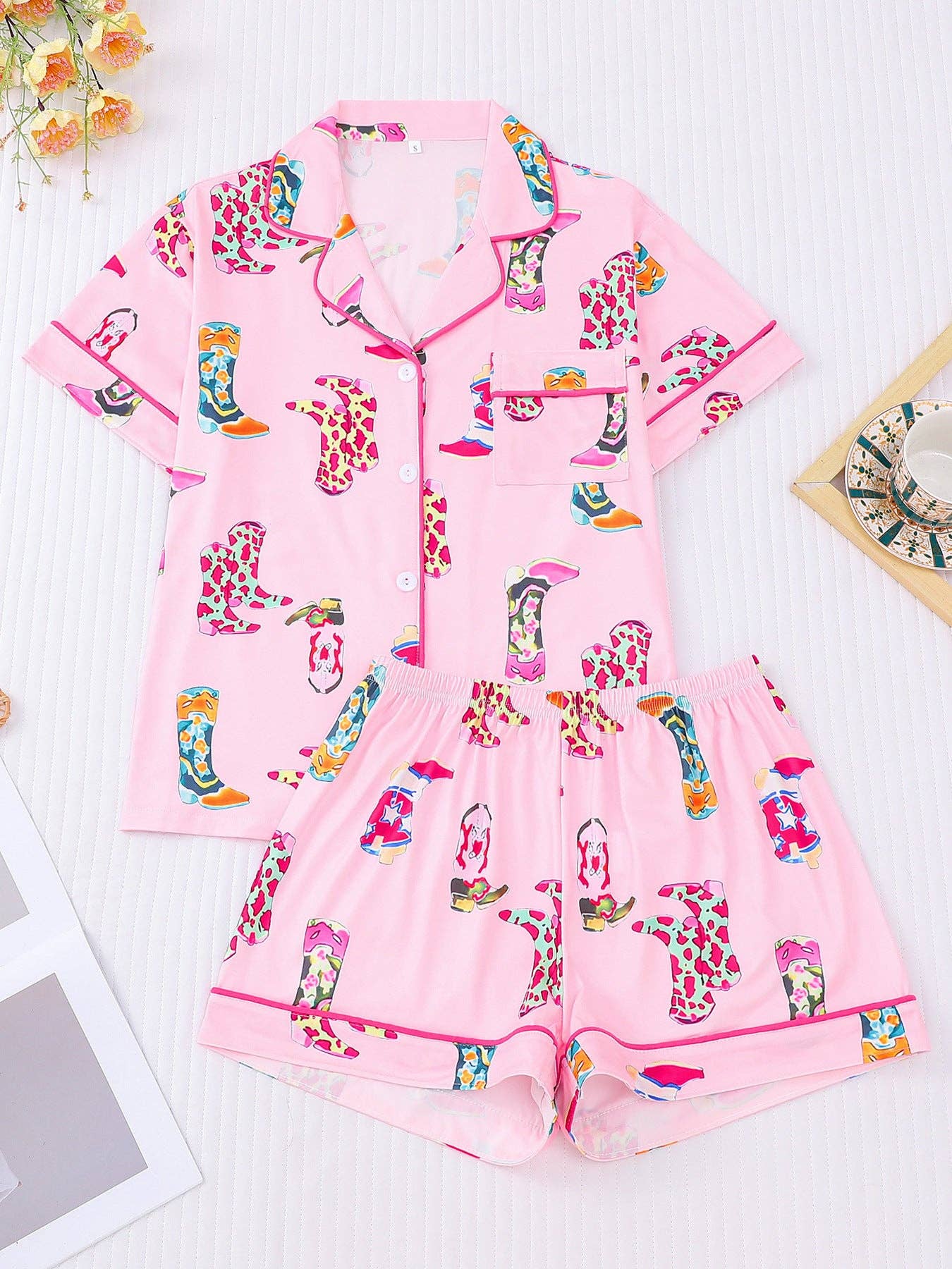 Pink Rodeo Pajama Set