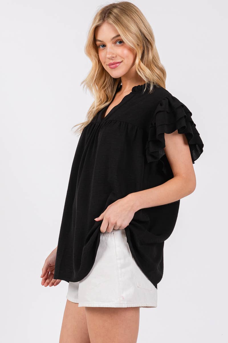 Bold & Beautiful Ruffle Top